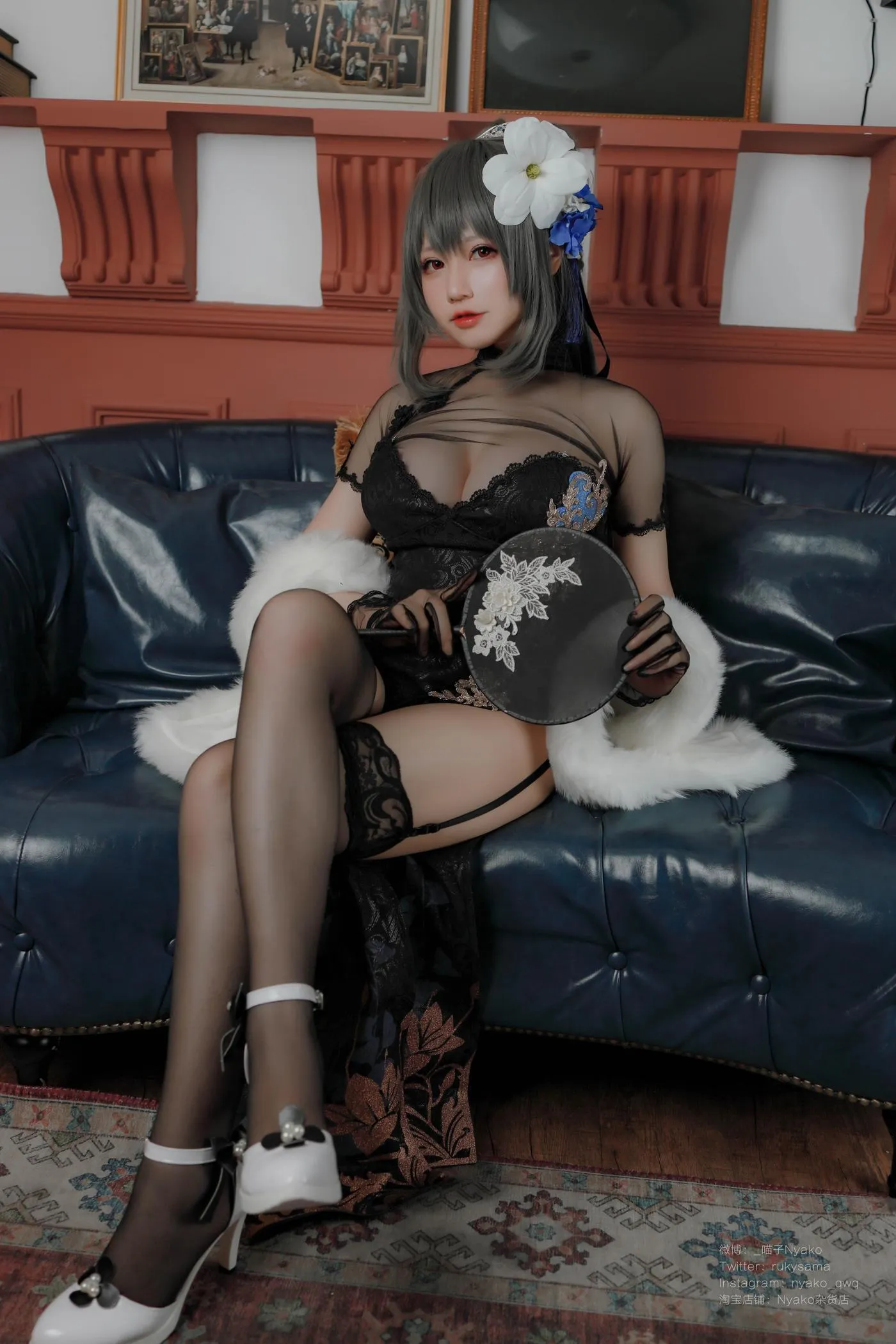 Nyako喵子 – NO.39 路易九世旗袍 [48P]插图7